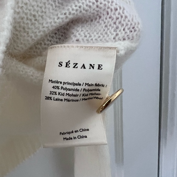 Sezane TONIO Sweater Jumper in Ecru - Picture 6 of 7
